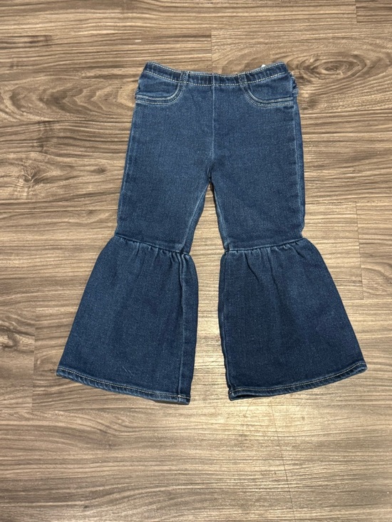 Wrangler Other - Wrangler Girls Size 3T Flare Blue Jeans with Ruffles
